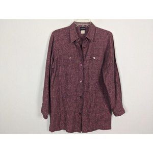 20‎ South long sleeve burgundy long sleeve women S